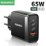 מטען קיר סופר מהיר GaN 65W מבית Rocoren